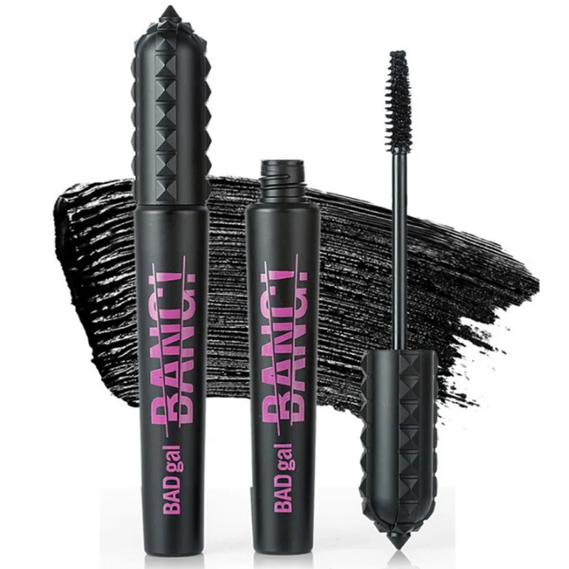 Black Anti Smudge Liquid Mascara Lasting Waterproof Eyes Makeup Lash