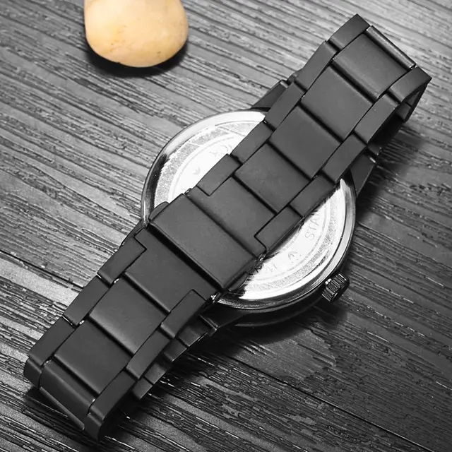 Zegarek męski AMUDA minimalistyczny elegancki casualowy czarny kolor