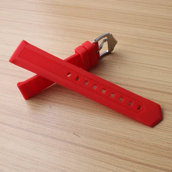

12mm 14mm 16mm 18mm 20mm 22mm 24mm 26mm Silicone Rubber Watchbands soft Straps for Sport Watches Wrist Band Belt Bracelet Red