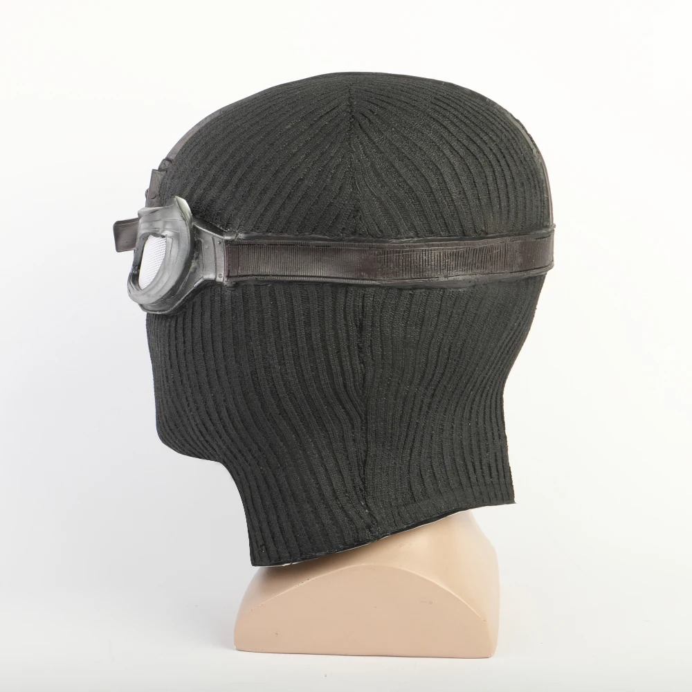 New SpiderMan Far From Home Stealth Suit Mask Latex Cosplay Spiderman Noir Black Mask with