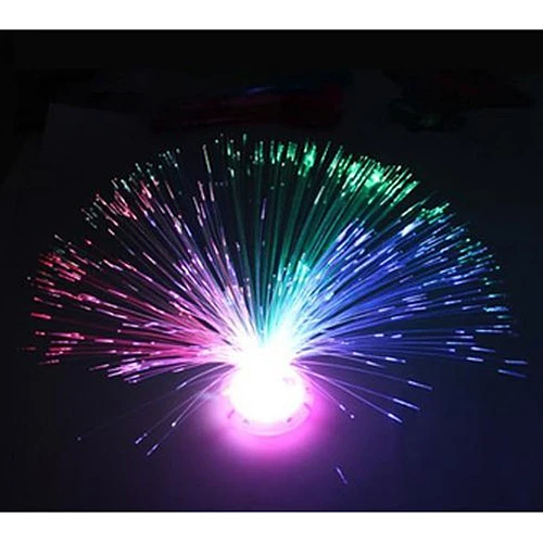 

7 Color Changing Magic Light LED Fiber Optic Night Light Lamp Colorful Stand For Party Xmas Home Decoration Gift