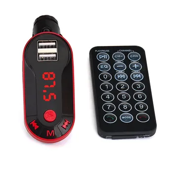 

12V Bluetooth Wireless FM Transmitter Car Kit USB MP3 Player Handsfree Support TF SD With Remote Control #SS