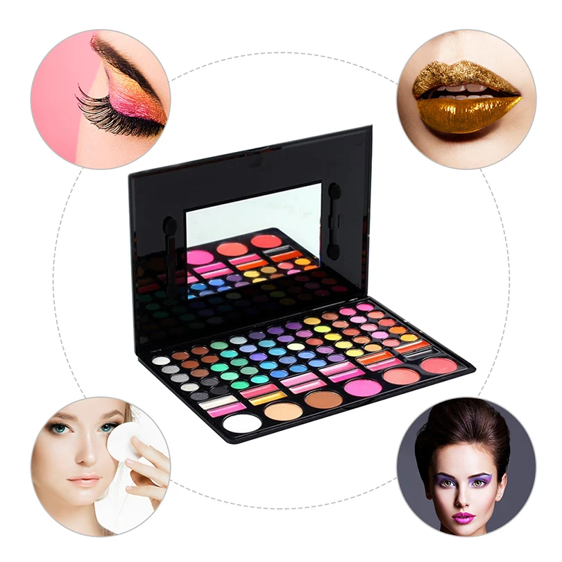 

PRETTYSEE 78 color Eye Shadow makeup Professional Nature Make up Palette Smoky Warm Matte Shining Eye Shadow 3#