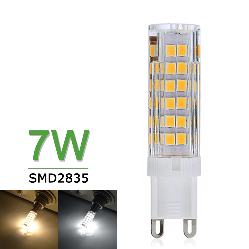 Mini LED G9 Lamp Light 7W 220V SMD2835 G9 LED Bulb High Bright Bombillas LED Corn Light Replace