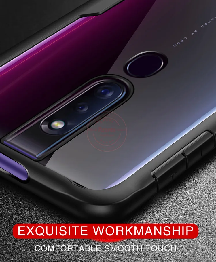 Rzants чехол для телефона Корпус для OPPO F11 Pro прозрачная задняя панель+ четыре угла ударопрочный тонкий чехол для OPPO F11 Pro