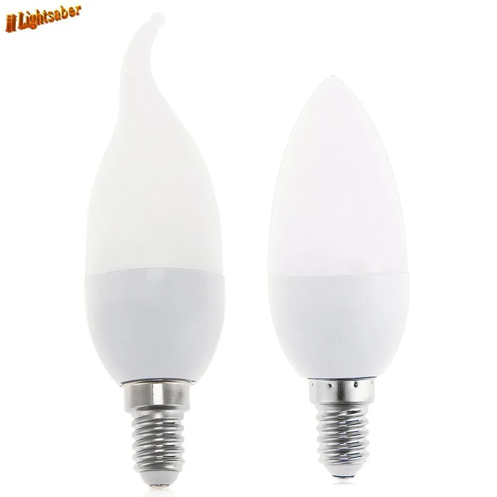 LED Candle Light 2835 SMD 10leds 5W Bulb Lamp High Brightnes E14 AC220V