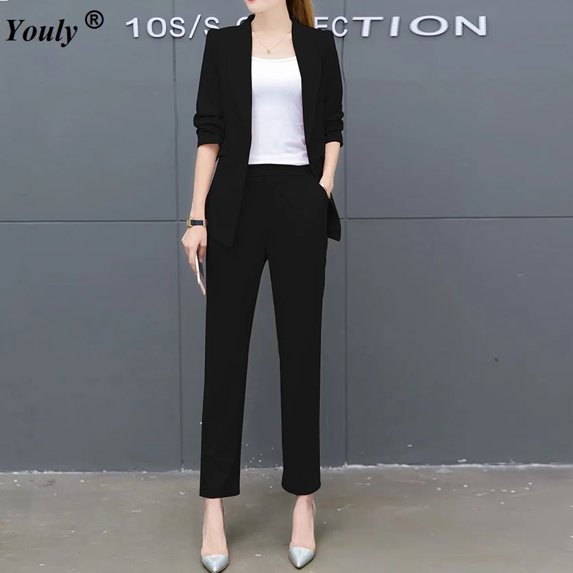 Pant Suits Women Casual Office Business Suits Formal Work Sets 2017 ...