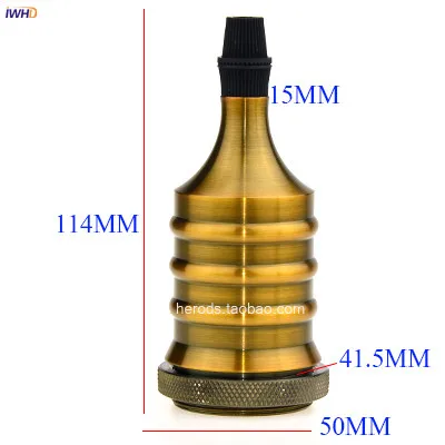 IWHD Soquete Douille E27 держатель для лампы Portalamparas Винтаж держатель лампы фитинга E27 лампочки гнездовой патрон Duy Soket - Цвет: 1