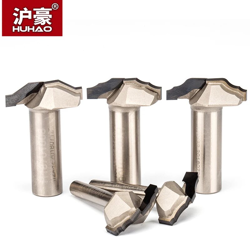 

HUHAO 1pc 1/2" 1/4" Shank PCD Cabinet Door Carving Router Bit Diamond CVD Coating Edge Mould Endmill Woodworking Cutter