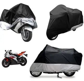 

4 Size Waterproof Motorcycle Cover Outdoor Protector Bike Rain Dustproof Motor Scooter UV resistant Heavy Racing Bike Cover