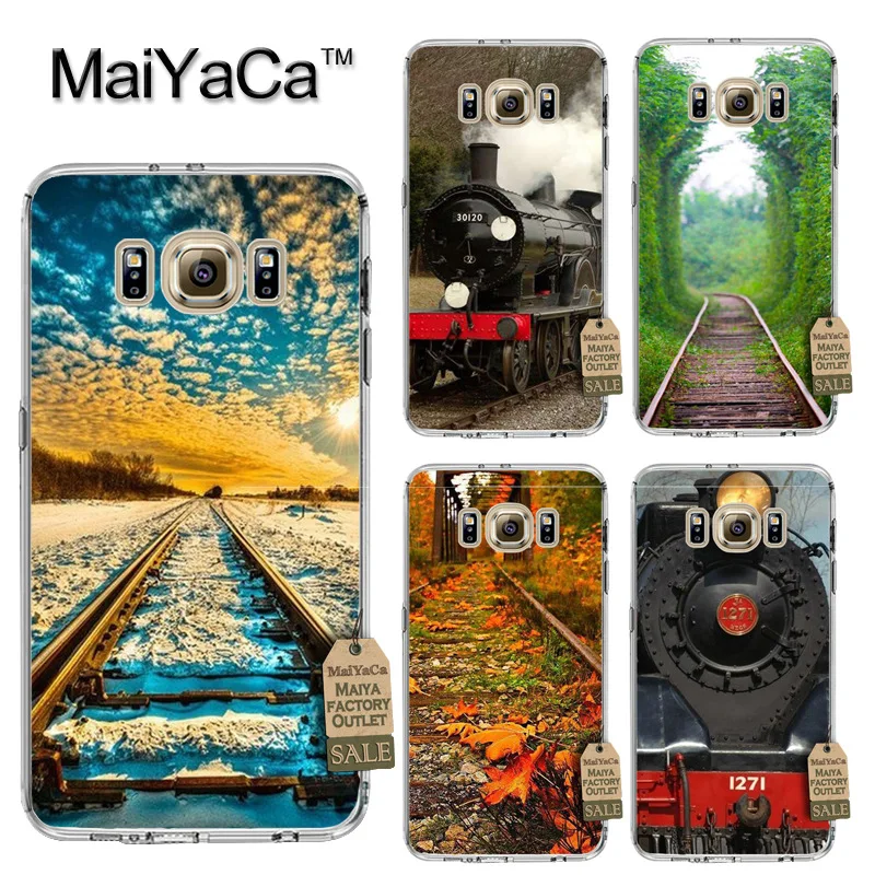 MaiYaCa Fashionable railway train Luxury Fashion Phone Case for Samsung