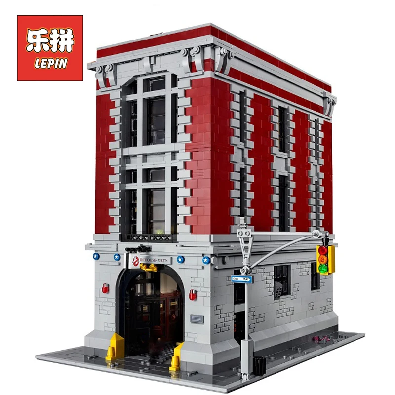 

Lepin 16001 4705Pcs Ghostbusters Firehouse Headquarters brinquedos Model set Building Kits Model Compatible LegoINGlys 75827