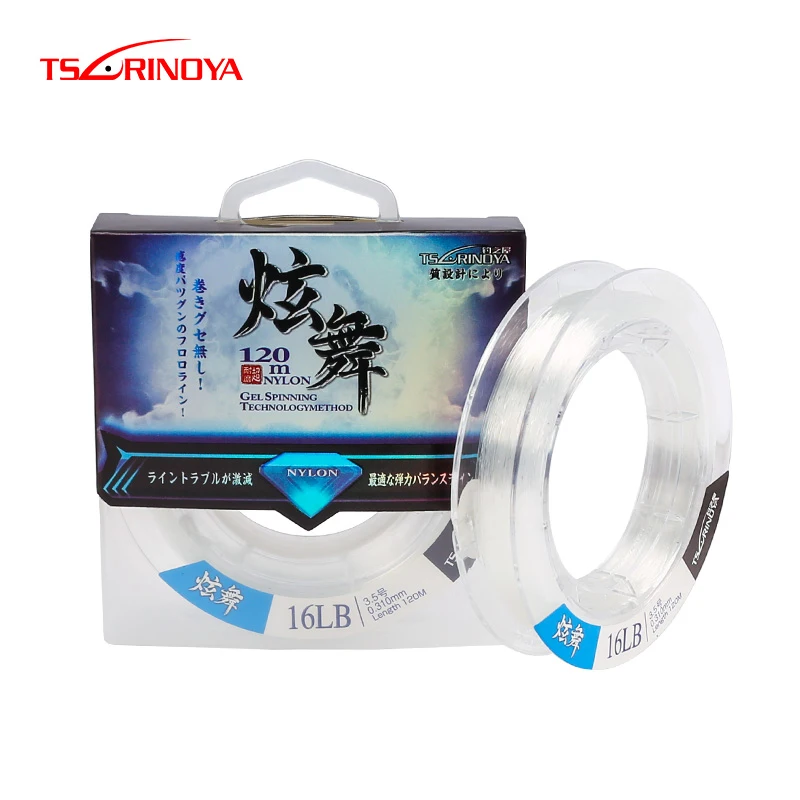 

TSURINOYA Fishing Line 120m Sink Line Nylon Line High Quality Mono filament Nylon Fishing Line