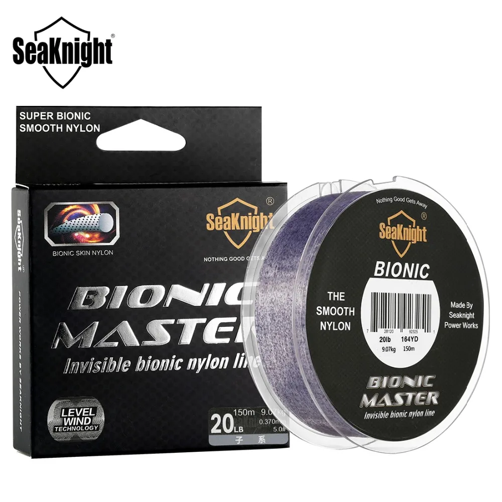 SeaKnight BIONIC MASTER 150 м точечная леска гладкая невидимая японская 2 25LB камуфляжная