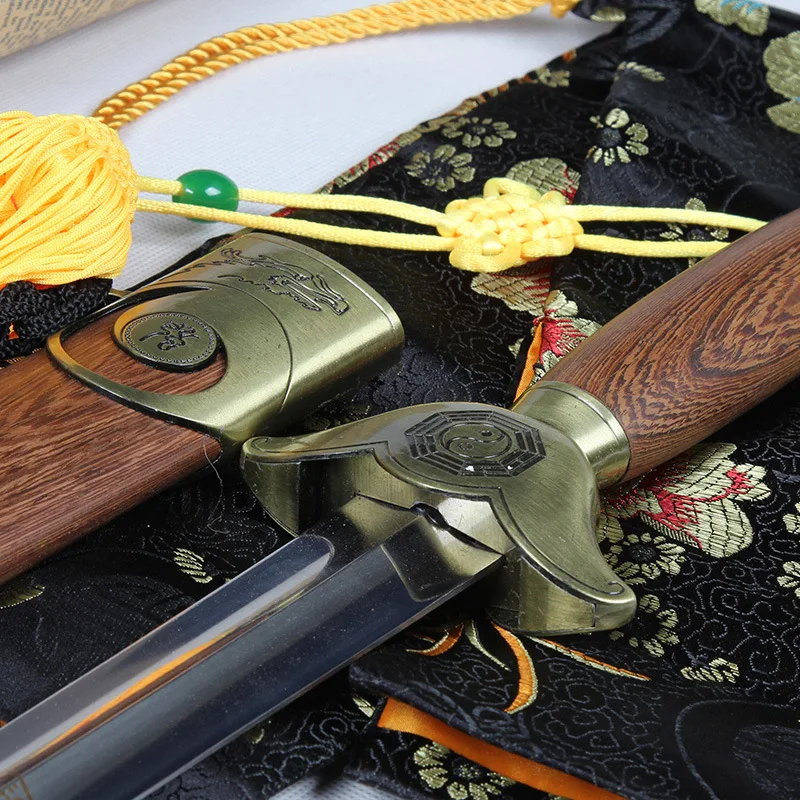 Stainless steel rosewood Tai Chi Sword for personal collection home decor GongFu Martial arts practice props