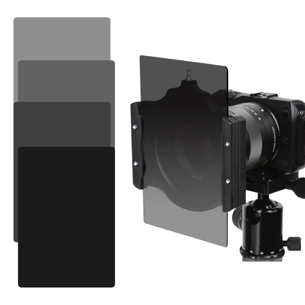 

Zomei 6 in 1 Square Z-PRO Series Filter Metal Holder Support+Metal Adapter Ring+Full Grey ND2+ND4+ND8+ND16 Square Filter 150*100