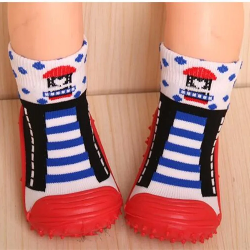 Kidadndy/2 пары/партия, носки-тапочки с резиновой подошвой для малышей мягкие носки с резиновой подошвой, нескользящие носки для малышей
