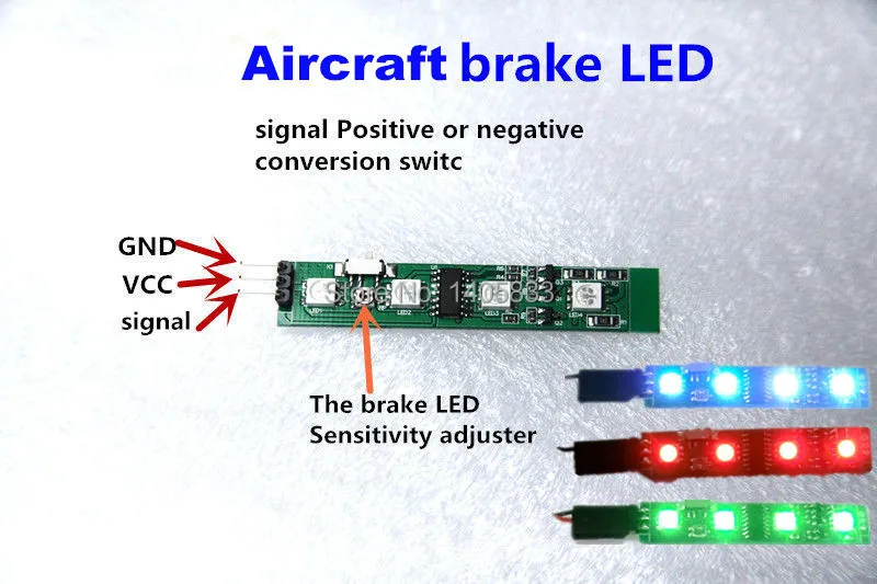 Aircraft stop lamp brake LED Flight indicator Light for Mini Quadcopter Multirotor QAV250 CC3D FPV Red