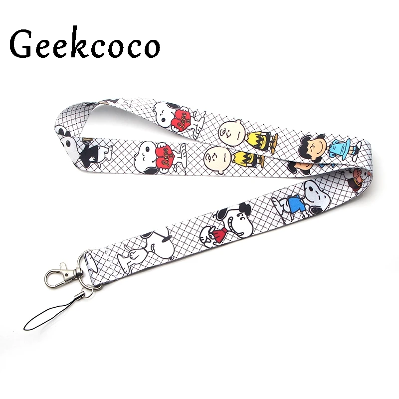 Cartoon cartoon dog Keychain Accessories Safety Breakaway Mobile Phone USB ID Holder Keys Straps Tags Neck lanyard Camera J0203