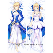Аниме JK судьбы большой заказ Fate/stay night Arturia Пендрагон Saber Lily Dakimakura тела подушку Чехол Hug Наволочка Чехол
