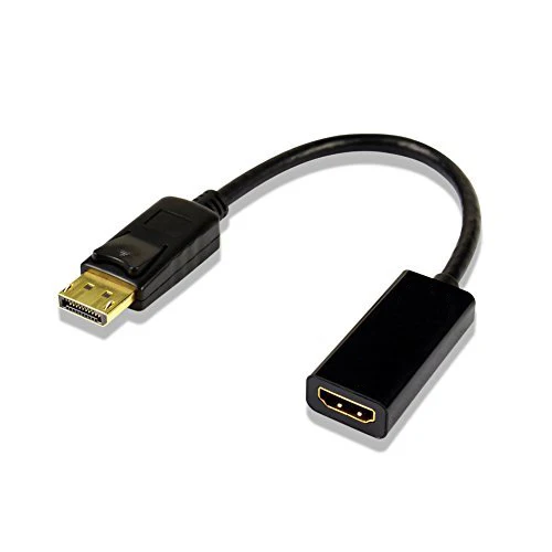 DisplayPort Male to HDMI Female Passive Adapter Converter,Black DP to
