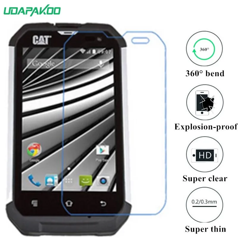 Udapakoo прозрачная закаленная (мягкое стекло) пленка для Cat B15Q нано Взрывозащищенная