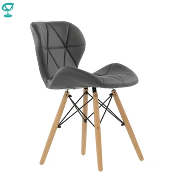

95284 Barneo N-42 Eco-Skin Wood Kitchen Breakfast Interior Stool Bar Chair Kitchen Furniture Gray free shipping in Russia