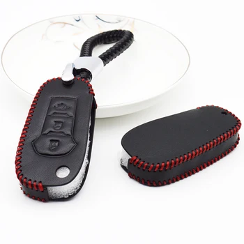 

Flip Floding Car Key Case Auto Protective Cover Shell for Ford Escort Mondeo Everest Ranger Fusion Braid Woven Rope Keychain
