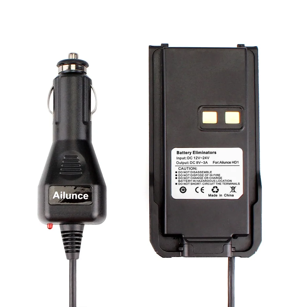 

1PCS Car Charger Battery Eliminator 12V-24V For Retevis Ailunce HD1 Dual Band VHF UHF Radio Armature Digital Ham Radio J9131J