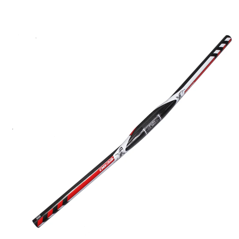 EC90 de Carbono велосипедный руль/Montanha de Bicicleta Curva Riser Guiador/Em Linha Reta Plana Guiador ручка для велосипеда - Цвет: flat 740mm