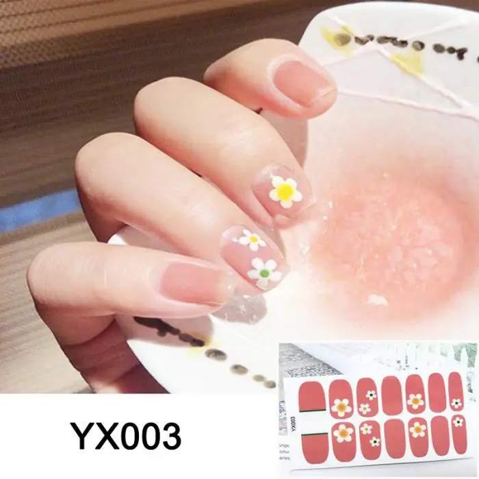 Xuanya Стиль Водонепроницаемый Прочный 3D наклейки для ногтей популярный стиль в Корее экологические наклейки для ногтей CD88