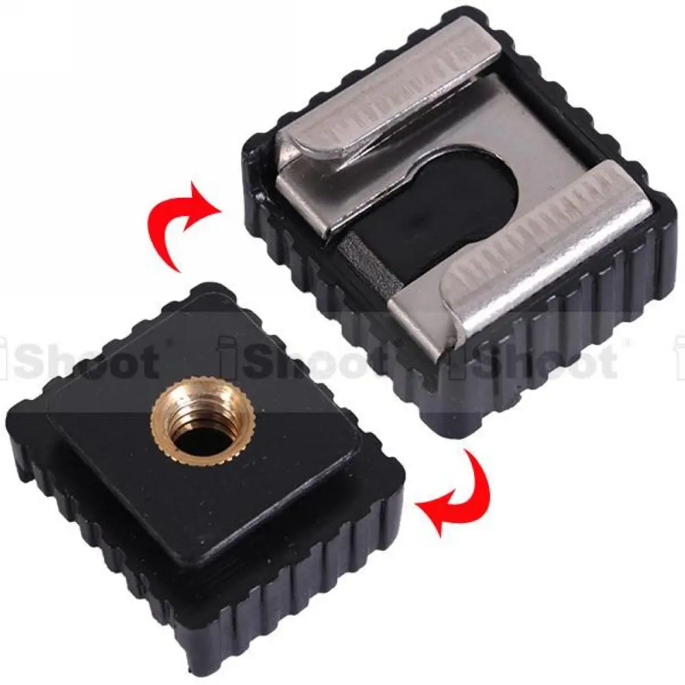 

iShoot Metal Flash Hot Shoe Mount Adapter for Canon Nikon Pentax Metz Speedlite