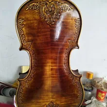 4/4 скрипка отличная резная Европейская задняя Дека из огненного клена ель Топ NO4 скрипка