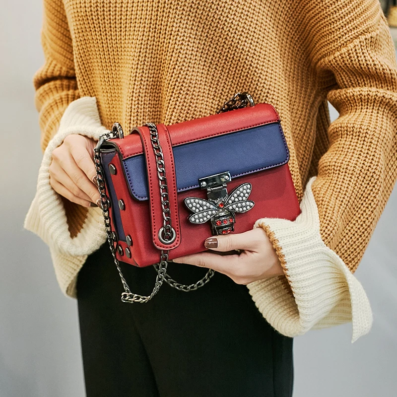 Luxury Italy Brand Handbags Fashion Bees Mosaic Crossbodybags Great But Italian Leather Handbags Home 100 Shoulder Bag Las Simple Style Luxury Brand