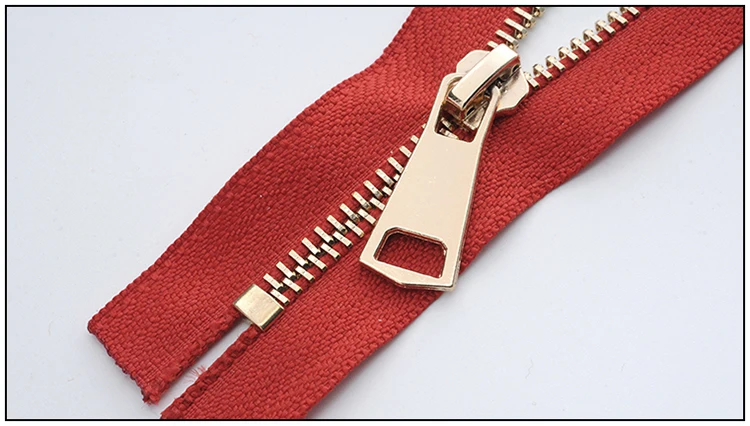redgoldteeth 2 шт. экологически чистые Металлические молнии 5# закрытые молнии для шитья пуховой куртки карман сумка Одежда ремесла аксессуары - Цвет: redgoldteeth