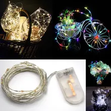 2 м 20 светодиодный s светодиодный светильник-гирлянда из медной проволоки, праздничный светильник, Сказочная Гирлянда для рождественской елки, Нового года, свадебной вечеринки