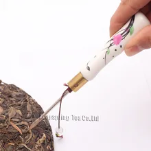 Фарфоровая ручка чай иглы для любопытных Пуэр Чай Торт, чай нож и катера, чай инструмент, утварь PJ09