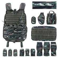 15 шт., тактический нейлоновый охотничий жилет, светильник CPC, портативный быстросъемный военный жилет для наружной игры, страйкбол, CS, новинка