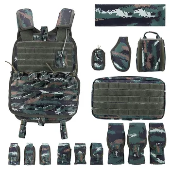 

15Pcs Tactical Nylon Hunting Vest CPC Light Weight Portable Quick Release Military Vest for Outdoor Wargame Airsoft CS 2019 New