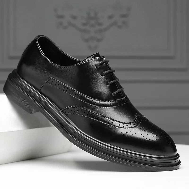 

Leather Man England Business Leather Male Dress Leather Shoes Fashion Hot Selling Casual Shoes Men
