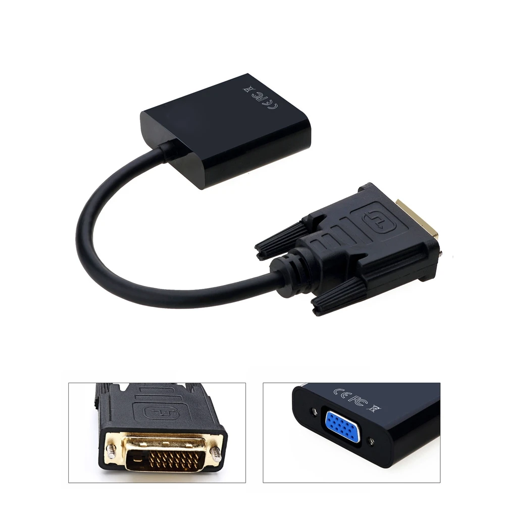 MLLSE DVI-D 24+ 1 источник в VGA Женский адаптер конвертер кабель подходит для ПК монитор HDTV CB0505