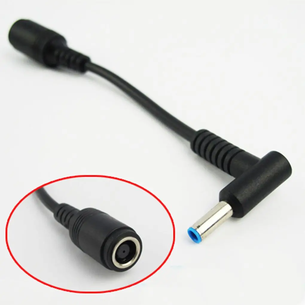 

DC Power Charger Converter Adapter Cable Line Cord 7.4mm To 4.5mm Replacement For HP Blue Tips