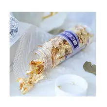 2 грамма маленькие кусочки настоящая съедобная Золотая фольга Кекс Торт Топперы, съедобные, маски, декоративные блюда для тортов украшения