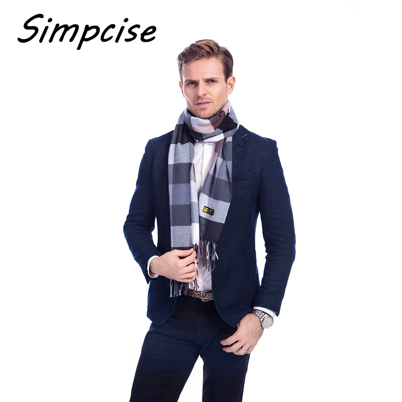 32*170cm Winter Warm Classical Striped Hot Men Scarf Tassels Scarves Unisex Scarves New Fashion Design A3A17739 mens dress scarf