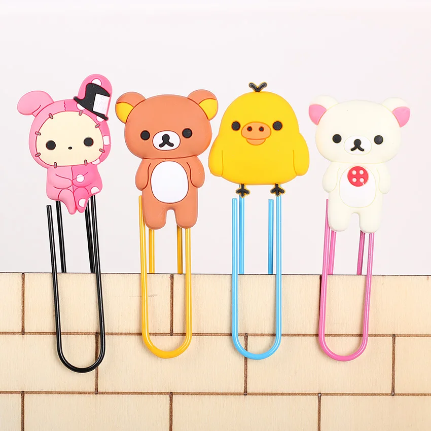 

Easily Bear Large Paper Clip Notes Classified Clips Metal Material Bookmarks Student Stationery School Office Supplies