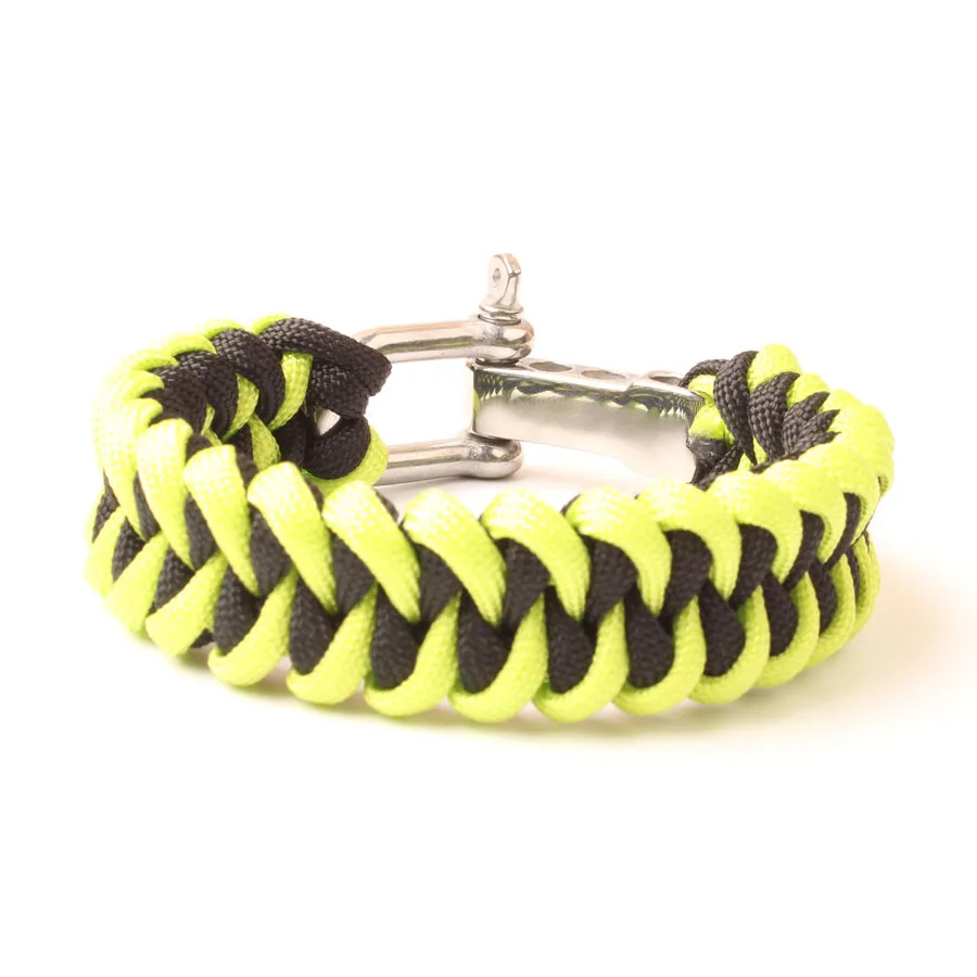 Campingsky 550 سوار باراكورد للبقاء على قيد الحياة ، سوار paracord مع مشبك فولاذي مقاوم للصدأ وقابل للتعديل حجم