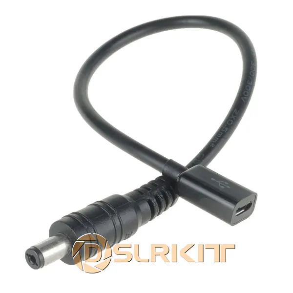 DSLRKIT Micro USB гнездо для DC штекер DC Мощность Кабель-адаптер Шнур DC5.5X2.1mm