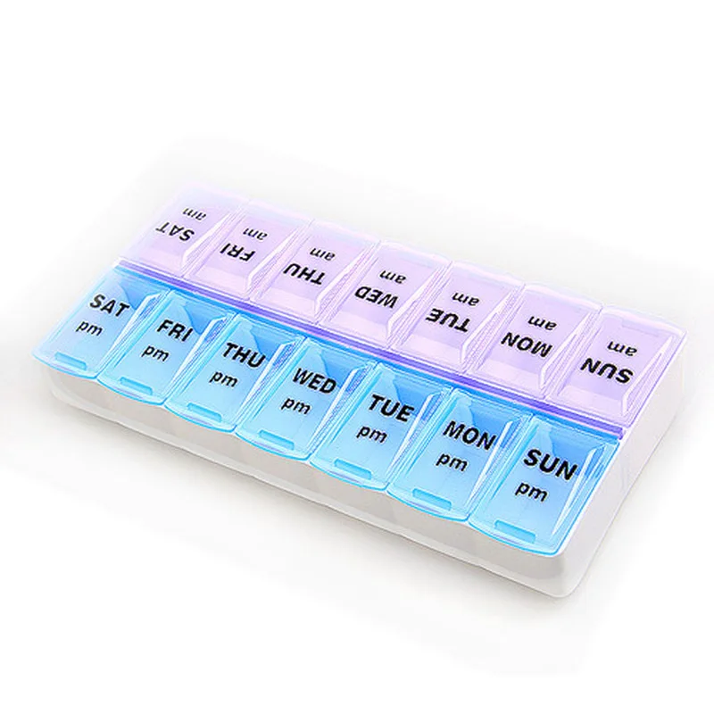 

7/14 Grids 7 Days Weekly Pill Case Medicine Tablet Dispenser Organizer Box Splitters Pills Storage Container