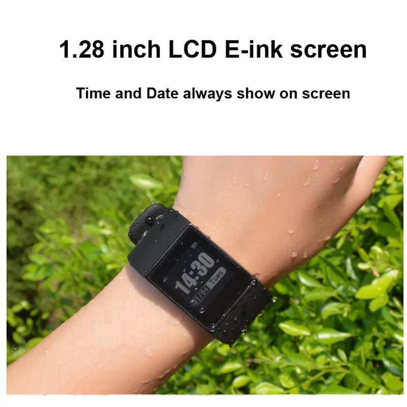 Dw007 Couple E Ink Smartwatch Activity Tracker Waterproof