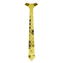 Фирменные тонкие галстуки с геометрическим узором и золотыми хромированными зеркальными бриллиантами, набор запонок для свадебной вечеринки, модные галстуки с узором, золотые запонки